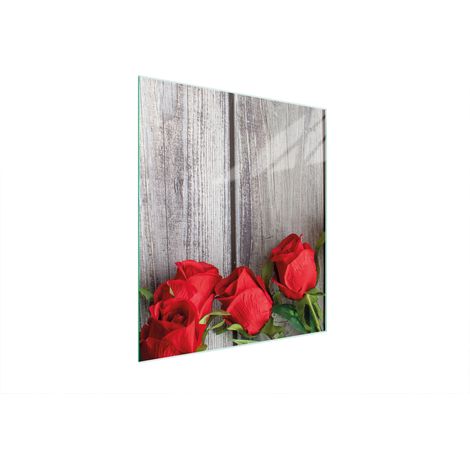 PLANCHE À DÉCOUPER EN VERRE 45x52 ROSES (1/5)
