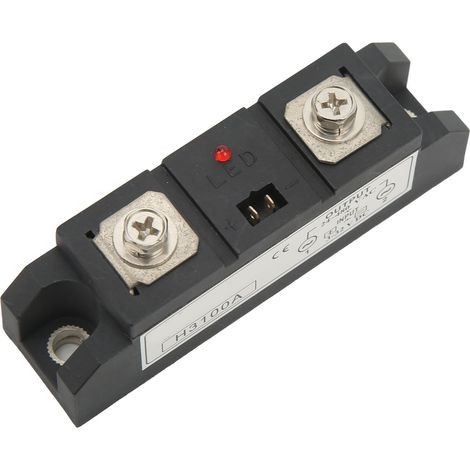 Relais statique industriel sans contact, faible bruit, LED, entrée DC3-32V, sortie AC24-480V, module SSR haute performance (1/5)