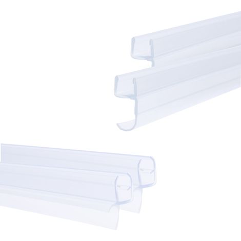 Schulte Dichtungsset für 3-teilige Badewannenfaltwand Komfort, Originale Schulte Ersatzteile, Enthalten: Dichtung vertikal und Dichtung horizontal, Farbe: Transparent (1/2)