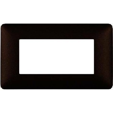 Bticino matix placca 4 moduli colore marrone caffe' am4804tgg