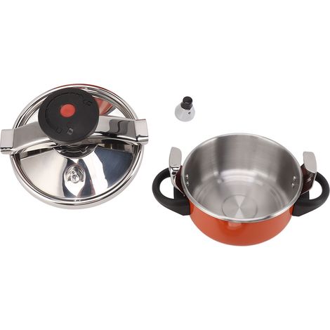 Cocotte minute 2L en acier inoxydable avec double fond - Autocuiseur pour gaz et induction (1/5)