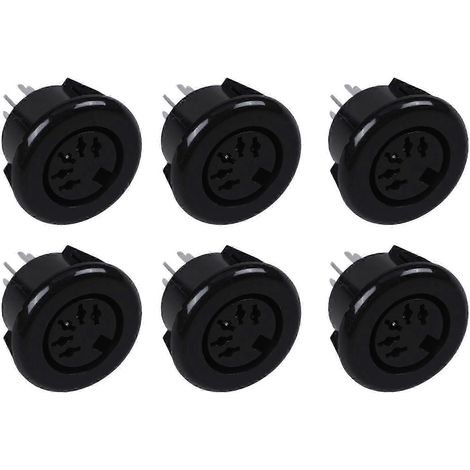 Adaptateur de connecteur de câble de clavier à montage sur panneau avec fiche DIN 5 broches femelle (6x) QAQ (1/5)