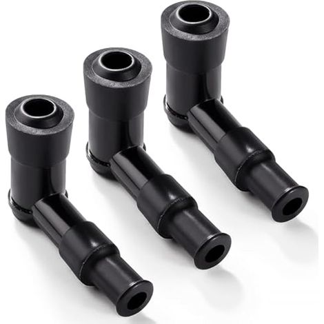 3 Pièces Bouchon de Bougie d'allumage de Rechange, Étanche à 90 Degrés Couvercle de Bougie, pour 70cc 90cc 100cc 110cc 125cc 150cc 200cc Moto