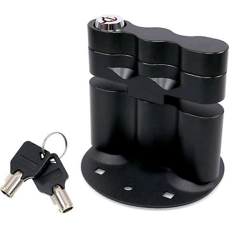 Verrouillage pour fixation de sac à dos, fixation de sac à dos verrouillable avec plaque de support -- (1/5)