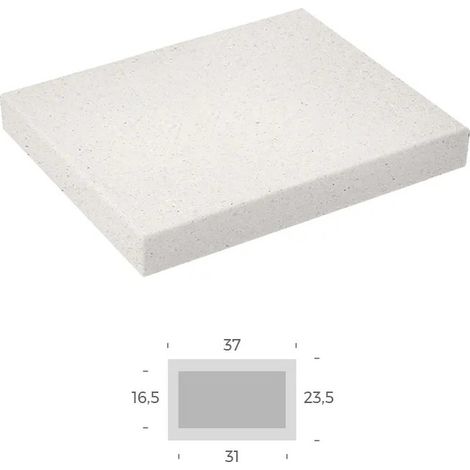 CAPITELLO HORIZON IN CEMENTO SUPERLEVIGATO E IDROFUGATO - Bianco Roccia