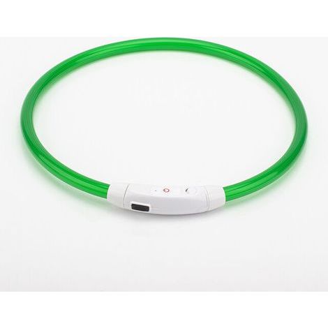 Collier Lumineux Chien Rechargeable,Collier Chien LED Lumineux, Clignotant Collier de Sécurité pour Tous Les Chiens pour Les Petits Grands Chiens de Taille Moyenne Qui Courent la Nuit (vert) (1/5)