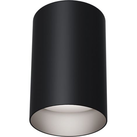 Plafoniera Maytoni Slim nera GU10 8,5 cm C014CL-01B