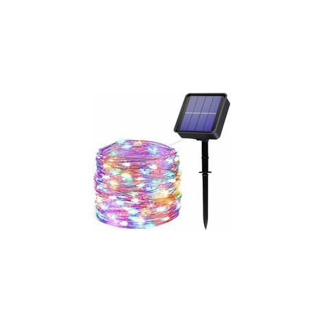 Guirlande Lumineuse Exterieur Solaire,22M 200 LED Guirlande Solaire 8 Modes Fil de Cuivre Étanche Décoration Guirlande Lumineuse pour Jardin, Mariage, Fête, Terrasse, Chambre, Balcon (1/5)