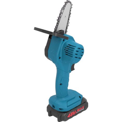 Scie Électrique Portable 10,2 cm pour Taille Arbres et Branches - Machine de Coupe Compacte 48V 1300mAh - Prise EU 100‑240V