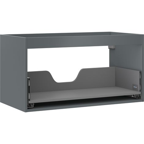Mexen Box-A cuerpo del mueble bajo lavabo 90 cm, 1 cajón, grafito mate - 91AX0-0900-470-1-66 (1/4)