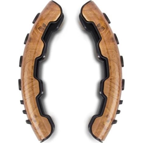 paio di coprivolante universali per auto, rialzi per volante, accessori antiscivolo per volante (colore: marrone)