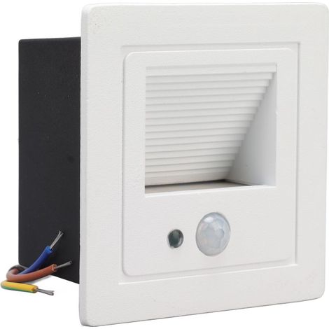 Applique d'angle LED encastrée en fer blanc chaud, vernis de cuisson, corps à Induction, lumière de marche pour escaliers, 85 à 260V (1/5)