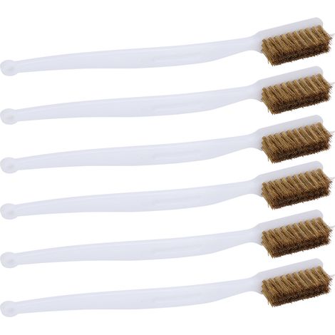6 brosses métalliques de nettoyage pour imprimante, poignée plastique, anti-rouille, accessoires (1/5)