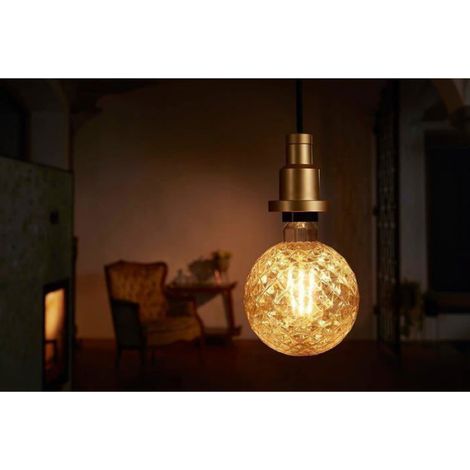 Vintage Edition 1906 Ampoule LED à Filament - Culot E27 - Forme Spéciale Globe Pinecone Or Ambrée - Blanc Chaud 2500K - 4W (1/4)
