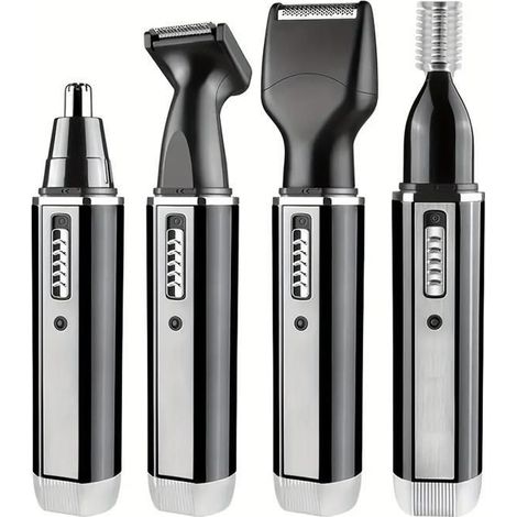 KLVGTIFS PU - Tondeuse à cheveux électrique 4 en 1, tondeuse indolore pour les oreilles et le nez, tondeuse pour les favoris, les sourcils et la (1/5)