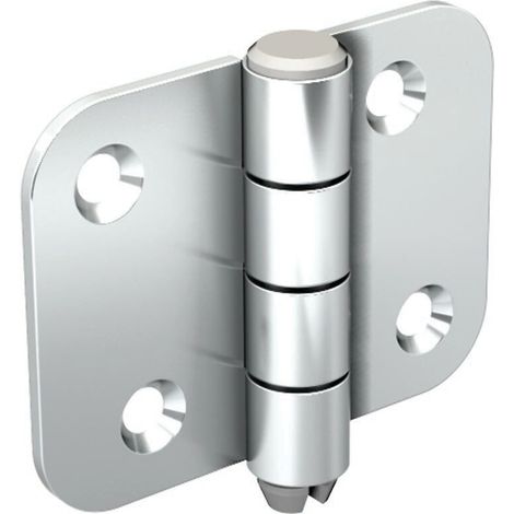 Slid'Up By Mantion – Charnière pour meuble en acier zingué – Axe de 8 mm – Dimensions 65x50 mm – Fixation 4 points sur plat – Garantie 5 ans