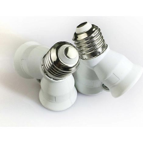 Adaptateur de douille E27 2 en 1 pour ampoules LED, incandescentes et fluocompactes [Classe énergétique A+] (1/5)