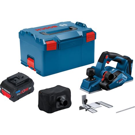 Bosch GHO 18V-26 Pialla professionale a batteria 18 V 2,6 mm senza spazzole + 1x batteria ricaricabile ProCORE 5,5 Ah + L-Boxx - senza caricabatterie