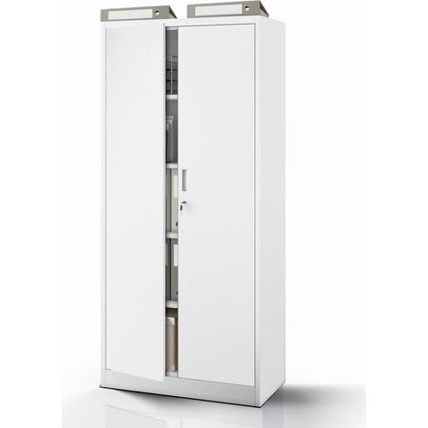 Armoire métallique JAN Compact 1750 x 800 x 400 mm, grise