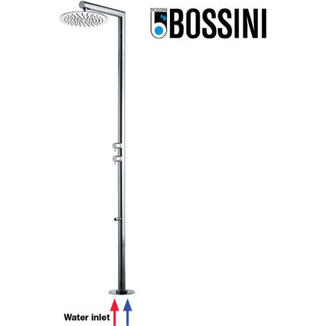 Colonne de douche extérieure à mitigeur double progressif chromé NEK - Bossini L00381030 (1/2)