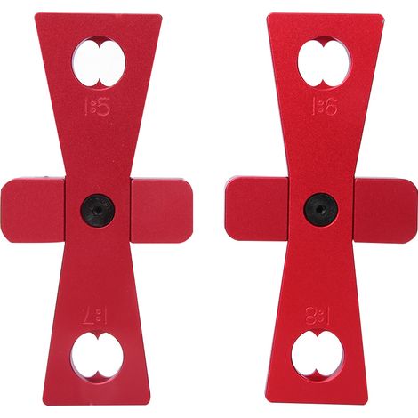 Gabarit à queue d'aronde menuiserie bois, règle de marquage mesure 1:5/1:6/1:7/1:8, outil de traçage précis pour charpente et ébénisterie, 1 pièce. (1/5)