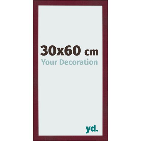 yd. - Cadre photo 30x60 - Vin Rouge Patine - MDF - Bologna