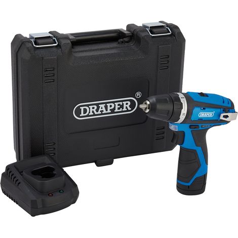 Draper 12V Drill Driver Kit (Model 70328) with 1.5Ah Battery and Fast Charger