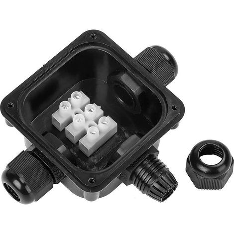 5x Abzweigdose Wasserdicht Abzweigdose Außen Garten Verteilerdose 3 Wege IP68 DE