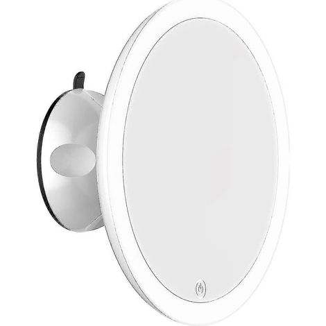 Miroir de maquillage grossissant x7 avec lumière et ventouse de verrouillage miroir de maquillage portable. (1/5)