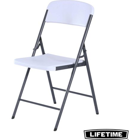 Lifetime 80923 Chaise pliante blanche robuste et légère (1/5)