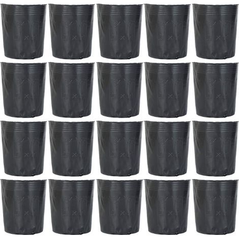 100Pcs Pots de Pépinière en Plastique Pot de Départ Dégradable Jardin Fleur Nutrition Pot Outil de Jardin pour Plantes Succulentes Boutures Semis cinq tailles (1/5)