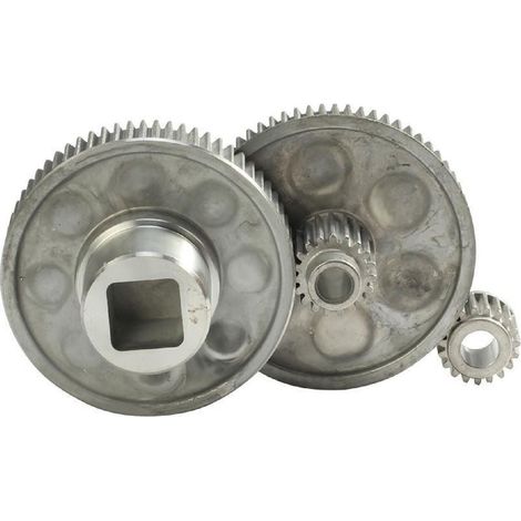 Kit da 3 ingranaggi in alluminio progettati per essere utilizzati con uno spremipomodoro N. 5 (1/3)