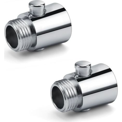 Duschabsperrventil, 2 Stück G1/2 Duschkopf-Absperrventil, Wassersparventil für die Dusche aus hochwertigem ABS-Material, geeignet für Küche oder Dusche (1/3)