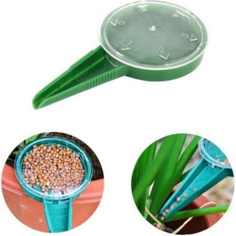 Distributeur de semences semeur de semences, semoir de jardinière réglable pour épandeur de semences 2 pièces, Outil de semis de J (1/4)