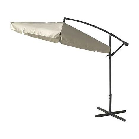 OMBRELLONE PALO LATERALE BANANA DOMUS  ACCIAIO/POLY ECRU MM 48 MT 3