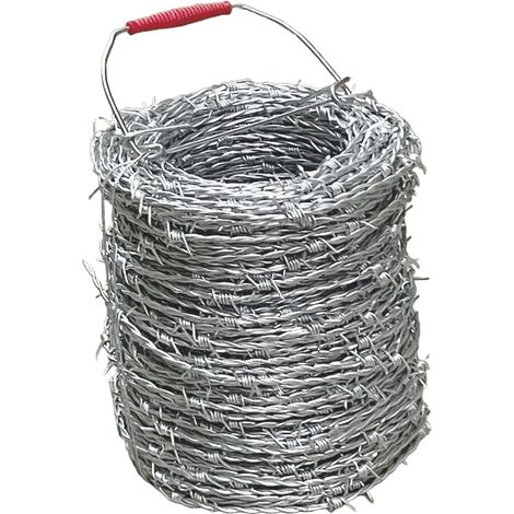 Filo Spinato Acciaio Zincato 100 Metri 1,7 mm per Recinzione Rete (1/2)