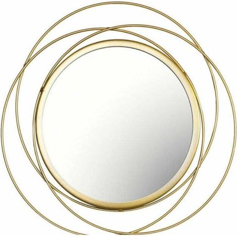 Miroir Rond pour Décoration Murale dans Maison, Salon Et Miroir Doré pour Décoration C
