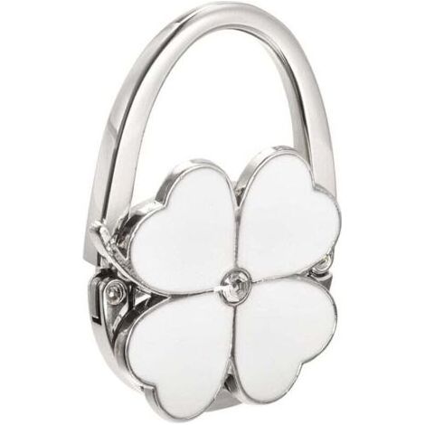 Crochet pliable pour sac – 6,2 x 4,4 cm (L x l) Crochet métallique portable pour sacs à main, idéal pour ranger un sac de bureau, pliable et décoratif (1/4)
