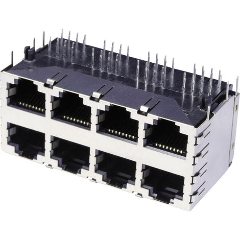 econ connect 3022S4 Doppelstock Multiport 8 x RJ45  3022S4 Buchse, Einbau horizontal   Polzahl Senso