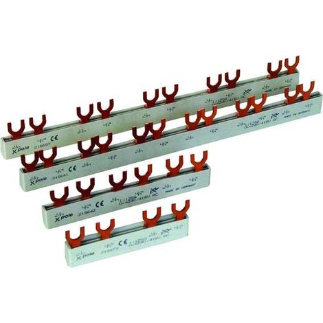 JEU DE BARRES EURO-VARIO 63A - BARRE DE PHASE TRIPOLAIRE 10MM² EATON 215658