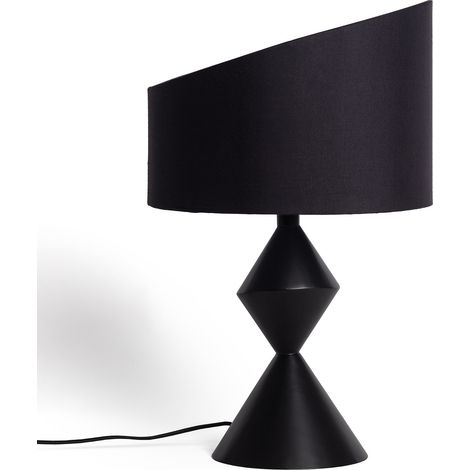 Tischlampe Metall Ryhall Schwarz