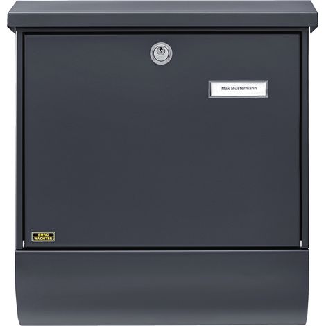 Burg Wächter 38215 SET VARIO 86720 ANT (EC) Briefkasten Stahl Anthrazit Schlüsselschloss (1/4)