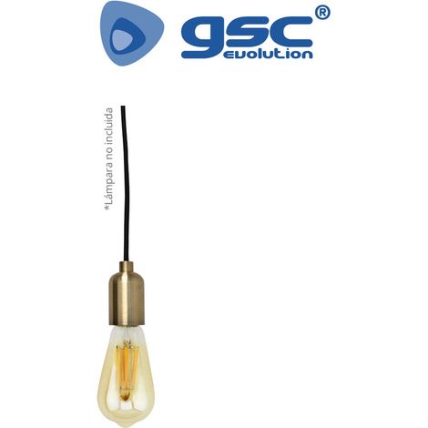 Portalamparas colgante E27 1M Oro viejo GSC 000705238 (1/3)
