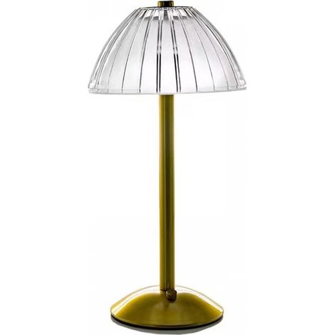 LED-Schreibtischlampe, kabellos, dimmbar, batteriebetrieben, 3 Lichtfarben, Nachttischlampe für Wohnzimmer, Schlafzimmer
