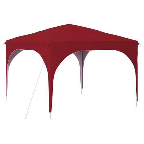 Tenda per feste a pop-up 290 x 290 x 245 cm Borgogna vidaXL (1/5)