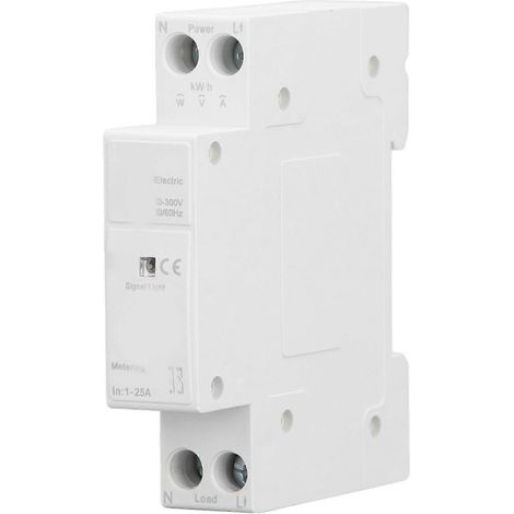 Interrupteur de compteur électrique intelligent avec commande par application, télécommande, affichage en temps réel sur rail DIN