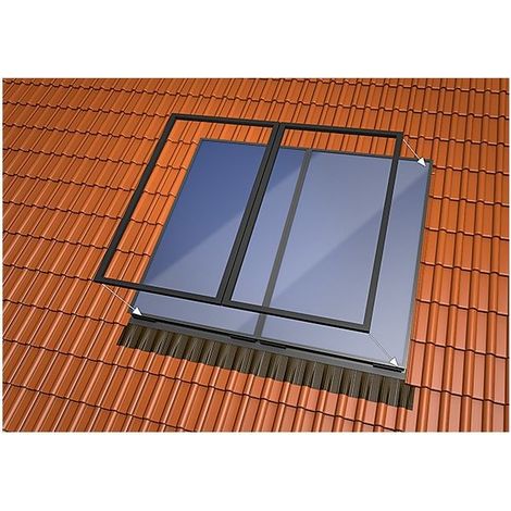 Set d' intégration 1 plaque pour 4plus tuile 2 verticaux, méandre/harpe