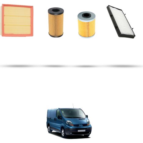 Kit tagliando 4 filtri compatibile con Renault Trafic II 2.0 dci 66kw dal 2006 (1/5)