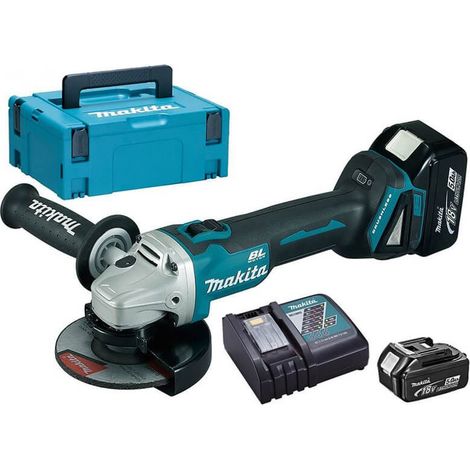 Winkelschleifer 18V LXT Ø125 mm (2x5,0 Ah) in MAKPAC - MAKITA DGA504RTJ