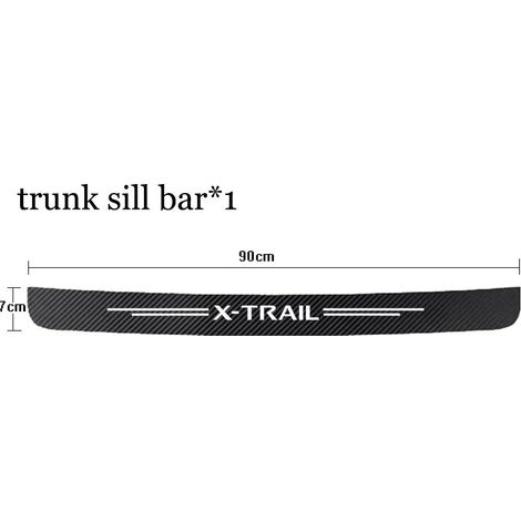 (1 pièce pour xTRAIL) Seuil de porte de voiture en fibre de carbone avec logo Nissan X-Trail,Juke,370Z,Qashqai,Kicks Accessoires auto (1/3)
